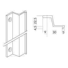 Gâche fermeture applique 6184