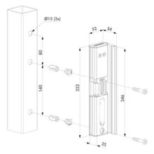 Gâche électrique modulec