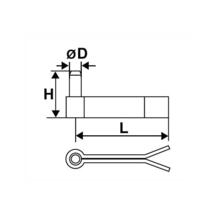 Gond a sceller 2 lames 35x5