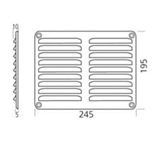 Grille de ventilation murale