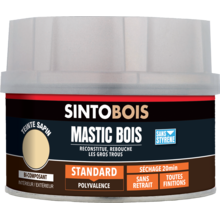 Présentation MASTIC A BOIS STANDARD SINTOBOIS Mastic a bois standard sintobois