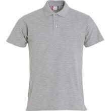 Basic polo grey melange
