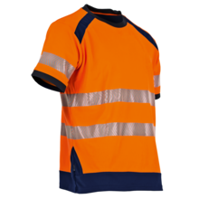 Tee shirt manche courte haute visibilite lampion orange