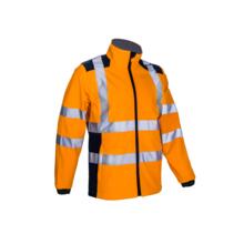 Veste softshell haute visibilite kanpa orange/marine