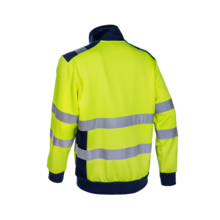 Veste thermique haute visibilte gokkan jaune/marine