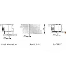 Kit de fixation poignée  de tirage double