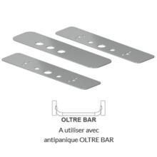 Kit de plaques pour  remplacer un antipanique avec oltre bar