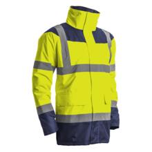 Parka keta matelassee polyster hi-viz jaune/marine