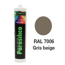 Mastic silicone prestige colour ton gris cart300ml