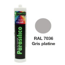 Mastic silicone prestige colour ton gris cart300ml