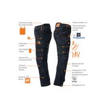 Pantalon harpoon multi indigo - jean