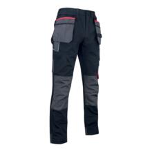 Pantalon minerai gris/noir canvas polycoton