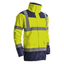 Parka keta matelassee polyster hi-viz jaune/marine