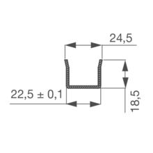 Passe-câble encastré avec ouverture izyx
