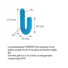 Patère souple anti pendaison parkid