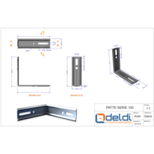 Présentation PATTE D'APPUI EP 1,5 SERIE 100 Patte d'appui ep 1,5 serie 100