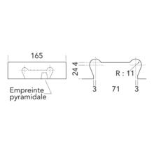 Penture basse de miroiterie