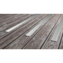 Plat de marche perce alu naturel 55mm/3m