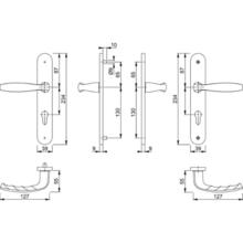 Schéma POIGNÉE DE PORTE LARGE  ÉTANCHE AEV NEW-YORK SAILLIE  NORMALE Poignée de porte large  étanche aev new-york saillie  normale