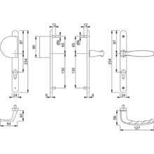 Poignée de porte palière  étroite étanche aev new-york
