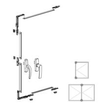 Renvoi d'angle avec points de fermeture pour of