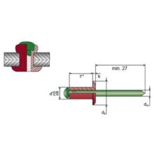 Rivet aveugle tige inox