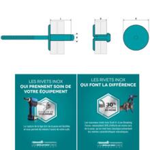 Rivet standard - inox a2/inox a2 - tête extra large