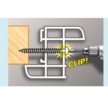 Sachet de 10 framex clip 6x70mm noir