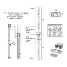Serrure en applique stylbar