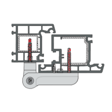 Vis autoperforante pour paumelle pvc