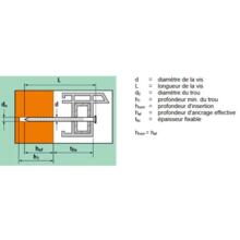 Vis béton tête fraisée