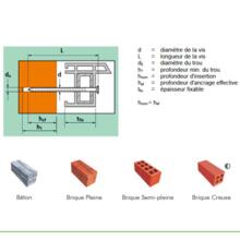 Vis béton tête large pose menuiserie