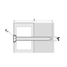 Vis béton tête large sans capuchon