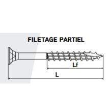 Vis bois rocket tête fraisée etoile