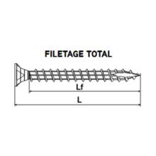 Vis bois rocket tête fraisée pozi 