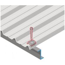 Vis fixation bac acier sur fer - z ral 7016