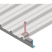 Vis fixation bac acier sur fer - z ral 8012