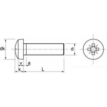 Vis métal inox tête cylindre pozi