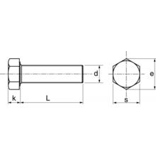 Vis métal inox tête hexagonale