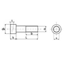 Vis métaux chc 6 pans creux inox