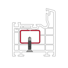 Vis pvc tête fraisée fdm2